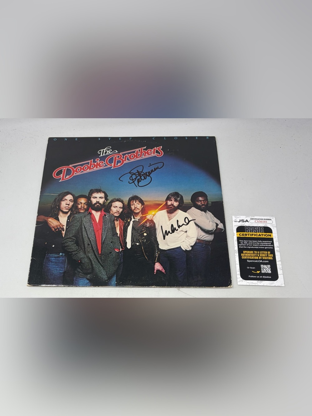 The Doobie Brothers signed One Step Closer Album JSA COA